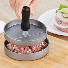 img 2 attached to 🍔 Burger Press 100 Sheets Patty Paper Set - Non-Stick Hamburger Press Patty Maker for BBQ Grill, Perfect for Meat, Beef, Cheese, Bean, Veggie Burgers - Optimal for Barbecue Cooking