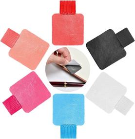 img 4 attached to Adhesive Pen Loop Holder for Tablet, Journals, and Clipboards - Cafurty Traveler's Notebook - 6 Color Options