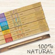 🪔 ultra premium natural incense sticks for chakra alignment & enhanced luck - crown to root chakras, 70 pieces variety gift pack with bonus wood holder logo