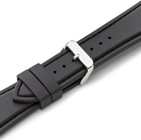 img 1 attached to 👌 High Quality Hadley Roma MS3445RA 200 Genuine Rubber: The Perfect Watch Strap Upgrade