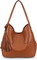 yaluxe genuine leather shoulder top handle women's handbags & wallets in shoulder bags logo