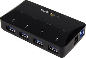 img 4 attached to 💻 StarTech.com 4-Port USB 3.0 Hub with Dedicated Charging Port - Fast Charging Station and Desktop USB Hub (ST53004U1C)