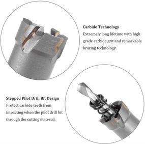 img 2 attached to 🔪 Tungsten Stainless Aluminum Cutter: Precision for All Cutting Diameters