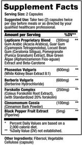 img 1 attached to The Ultimate Weight Loss Solution: Premium Stimulant-Free Fat Burner with Lepticore Berberine White Kidney Bean Extract Piperine - 3 Month Supply