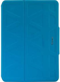 img 4 attached to Targus 3D Protection Case for Apple iPad (6th / 5th gen), iPad Pro (9.7-Inch), iPad Air 2 &amp; iPad Air - Slim TriFold Stand Cover, Multi-Angle Viewing - Magnetic Sleep/Wake Closure - Blue (THZ61202GL)