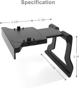 img 3 attached to 🎮 LANMU TV Mount Clip Stand Holder for Xbox 360 Kinect Sensor: Enhanced Gaming Experience (Sensor Not Included)