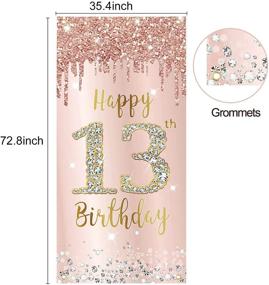img 3 attached to Birthday Backdrop Decorations Thirteenth Background