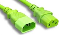 💻 micro connectors m05-113eulg computer/monitor power extension cord c13 to c14, 10 amp, 6 ft - green логотип