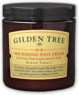 🏻 gilden tree nourishing foot cream: heal dry skin, cracked heels & calluses with organic aloe vera, shea butter & soften rough, flaky dead skin - 8oz jar logo