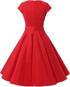 img 1 attached to Dressystar Vintage Rockabilly Dresses Cap Sleeve Women's Clothing and Dresses