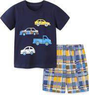 ijnuhb toddler clothes cartoon t shirt boys' clothing and clothing sets logo
