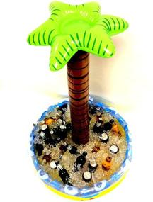 img 4 attached to 🌴 Playscene's 4-Foot Tall Inflatable Palm Tree Beverage Cooler: Keep Your Drinks Cool in Style!