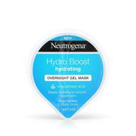 💦 neutrogena hydro boost moisturizing overnight gel cream face mask: hyaluronic acid + 12 pack logo