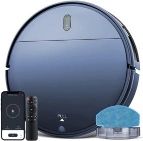 img 4 attached to WiFi/App/Alexa Robot Vacuum and Mop, 2-in-1 Robotic Vacuum Cleaner Combo with 230ML Water Tank, Self-Charging, Super-Thin, Ideal for Hard Floors, Pet Hair, Carpets