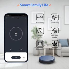 img 2 attached to WiFi/App/Alexa Robot Vacuum and Mop, 2-in-1 Robotic Vacuum Cleaner Combo with 230ML Water Tank, Self-Charging, Super-Thin, Ideal for Hard Floors, Pet Hair, Carpets