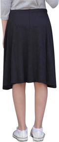 img 3 attached to Kosher Casual Modest Length Skater Girls' Clothing in Skirts & Skorts