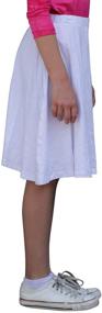 img 1 attached to Kosher Casual Modest Length Skater Girls' Clothing in Skirts & Skorts