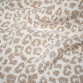 img 3 attached to GY Leopard Blanket Lightweight Washable