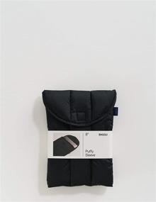 img 1 attached to 📱 BAGGU Puffy Tablet Sleeve: Sleek Black Electronics Sleeve with Ripstop Nylon for 8" Devices