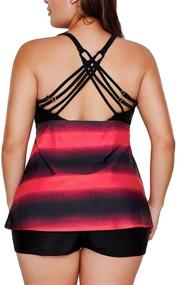 img 3 attached to 👙 Gloria Sarah Women's Clothing - Plus Size XXXL Boyshort Swimsuits
