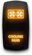 🔸 stark 5-pin led rocker switch cooling fans - orange - 20a 12v on/off for effective cooling experience logo