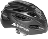 rollerblade skate helmet: sleek and stylish unisex safety gear in black logo