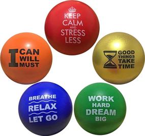 img 4 attached to 🌟 Motivational Stress Balls for Kids and Adults: Inspire & Release Stress (5-Pack)