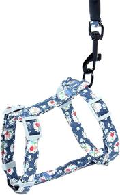 img 3 attached to 🌸 Floral Design Cat Harness and Leash Set - Escape Proof, Adjustable & Soft - Ideal for Outdoor Walking