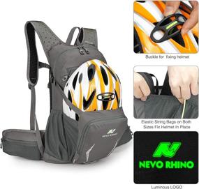 img 3 attached to 🎒 N NEVO RHINO 10L Insulated Hydration Backpack Pack with 2/3L Water Bladder, Hydration Backpack for Hiking and Cycling