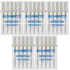 img 4 attached to 📍 Stretch Sewing Machine Needles - Schmetz 130/705H H-S Size 75/11 (Pack of 25)