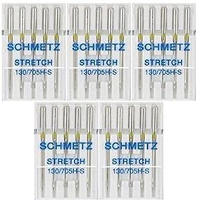 img 3 attached to 📍 Stretch Sewing Machine Needles - Schmetz 130/705H H-S Size 75/11 (Pack of 25)