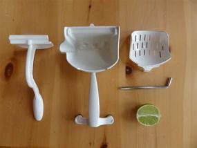 img 2 attached to 🍊 Vintage Kitchen's Citrus Fruit Press - The Press, Powder Coated White Cast Aluminum Fruit Press