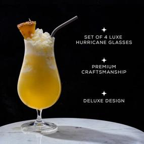 img 2 attached to 🍹 Exquisite JoyJolt Terran Pina Colada Glasses for an Unforgettable Tropical Experience