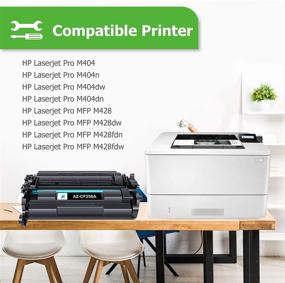 img 2 attached to 🖨️ Aztech Compatible Toner Cartridge Set for HP 58A CF258A 58X CF258X Pro M404n M404dn MFP M428fdw M428dw M428fdn Printer (Black, Pack of 4)