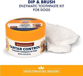 img 2 attached to 🦷 Arm & Hammer Dip & Brush Dog Enzymatic Toothpaste Kit - Complete Oral Care for Dogs and Cats - Dental Health Solution with Toothpaste and Brush