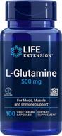 🌱 l-glutamine 500 mg: enhancing muscle, mood, gut & immune health - vegetarian capsules logo
