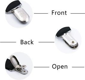 img 2 attached to 👢 Loosco [4 Packs] Boot Clips: Heavy-Duty Elastic Leg Straps for Secure Pant Stirrups