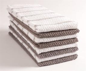 img 2 attached to 🔥 KAF Home Pantry Piedmont Terry Kitchen Towels - 8-Pack, 16x26 inch, Absorbent Terry Cloth Dish Towels, Hand & Tea Towels - Ideal for Kitchen Spills, Cooking, and Messes - Dark Gray