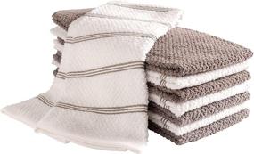 img 4 attached to 🔥 KAF Home Pantry Piedmont Terry Kitchen Towels - 8-Pack, 16x26 inch, Absorbent Terry Cloth Dish Towels, Hand & Tea Towels - Ideal for Kitchen Spills, Cooking, and Messes - Dark Gray