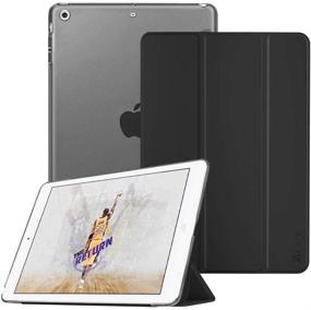 img 4 attached to 📱 Fintie Case for iPad Mini 3/2/1 - Lightweight Smart Slim Shell with Translucent Frosted Back Cover Protector in Black