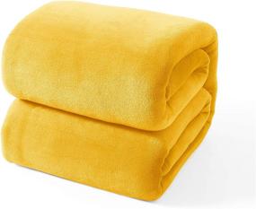 img 3 attached to EXQ Home Fleece Blanket Yellow