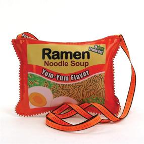 img 1 attached to 👜 Stylish and Functional Vinyl Ramen Crossbody Bag