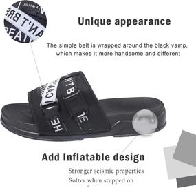 img 3 attached to 👞 Men's Comfortable Platform Fashion Sandals - Slides Shoes