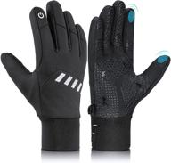 ✋ lerway touchscreen anti slip resistant windproof gloves: stay warm and connected with enhanced grip logo