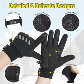 img 3 attached to ✋ LERWAY Touchscreen Anti Slip Resistant Windproof Gloves: Stay Warm and Connected with Enhanced Grip