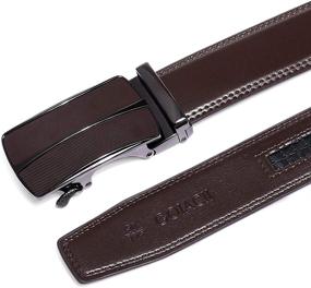 img 2 attached to 👖 GOIACII Leather Automatic Ratchet Buckle: Stylish and Convenient Belt Fastening Solution