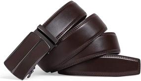 img 3 attached to 👖 GOIACII Leather Automatic Ratchet Buckle: Stylish and Convenient Belt Fastening Solution