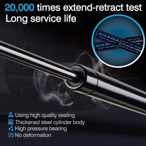 img 3 attached to ARANA Front Hood Lift Support Struts Shocks for 1998-2002 Honda Accord - Enhanced Gas Charged Lift Support (Pack of 2 / Pair / 2pc)