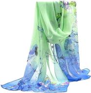 buy purple chiffon flower scarves 1 - women's scarves & wraps accessory logo