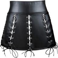 👗 women's leather bodycon mini skirt for punk rock fashion - killreal logo